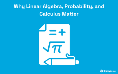 Why Linear Algebra, Probability, and Calculus Matter
